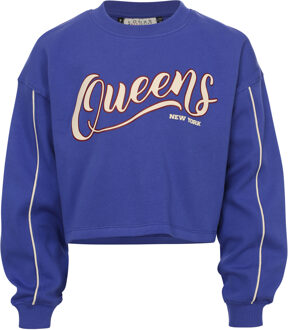 winter sweater meisjes - blauw - maat 140