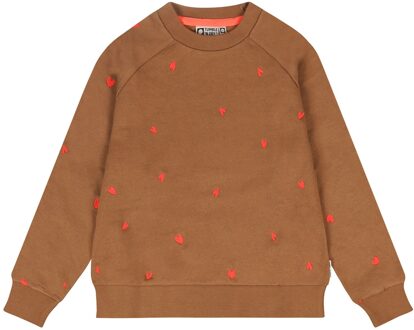 winter sweater meisjes - bruin - Belle Plagne - maat 104