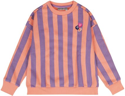 winter sweater meisjes - oranje/lila - Bellissimo - maat 104