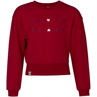 winter sweater meisjes - rood - Marieke - maat 146/152