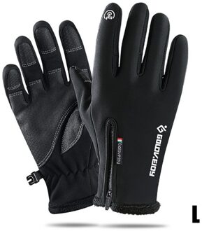 Winter Thermische Warm Handschoen Fiets Touchscreen Volledige Vinger Handschoenen Outdoor Camping Wandelen Motorcycle Waterdicht Winddicht Handschoenen # B