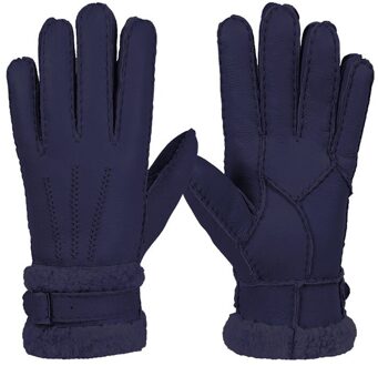Winter Thicken Warm Mens Vijf Vinger Handschoenen Pu Leer Plus Fluwelen Pols Sneeuw Dag Warmer Mittens Handschoenen Waterdicht Xmas 13