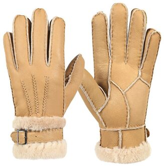 Winter Thicken Warm Mens Vijf Vinger Handschoenen Pu Leer Plus Fluwelen Pols Sneeuw Dag Warmer Mittens Handschoenen Waterdicht Xmas 2