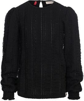 winter top kant meisjes - grijs - maat 104