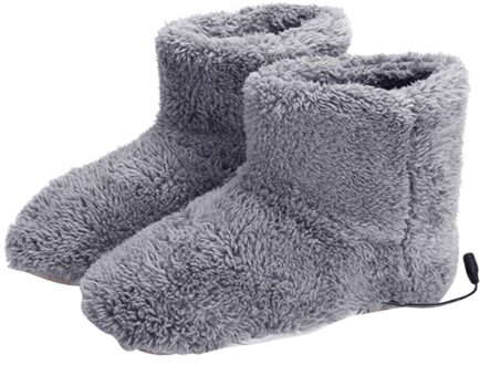 Winter Usb Warmer Voet Schoenen Pluche Warm Elektrische Slipper Voeten Warmte Wasbare Mannen/Vrouwen SAL99
