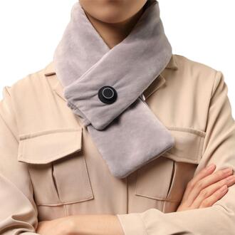 Winter Verwarmde Sjaal 3 Temperatuur Niveaus Verwarming Halsdoek Winter Verwarmde Sjaal 3 Temperatuur Niveaus Verwarming Halsdoek grijs