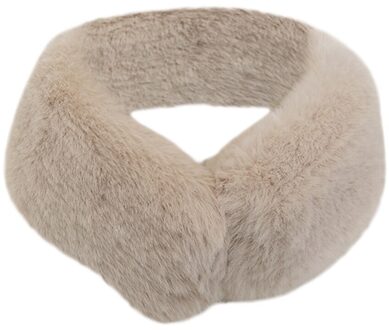 Winter Vrouwen Effen Kleur Magnetische Faux Fur Sjaal Elegante Magnetische Gesp Sjaal Ins Wind Netto Red In europa En Ame khaki