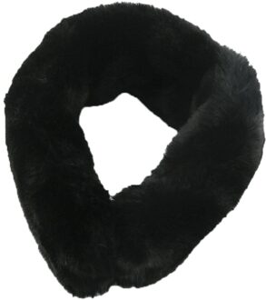 Winter Vrouwen Effen Kleur Magnetische Faux Fur Sjaal Elegante Magnetische Gesp Sjaal Ins Wind Netto Red In europa En Ame zwart