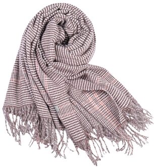 Winter Vrouwen Sjaal Vrouwen Effen Plaid Sjaal Pashmina Sjaal Wrap Sjaal Deken Sjaals En Wraps Vrouwelijke Shawl wijn