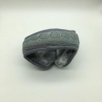 Winter Warm Breien Oorbeschermers unisex Luistergedeelte Opvouwbare Verstelbare Oorbeschermers grijs