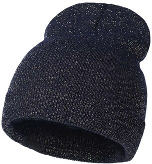 Winter Warm Bronzing Goud Zilver Beanie Hoed Vrouwen Thermische Gebreide Cap Vrouwelijke Hip Hop Effen Kleur Katoen Breien Oudoor Hoeden LG