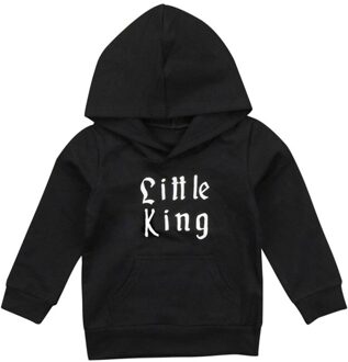 Winter Warm Fleece Hoodies Baby Jongen Hoodie Kinderen Jongens Kleding Kids Sweatshirt Katoen Zweet Een Capuches Jongens Kleding zwart / 4T