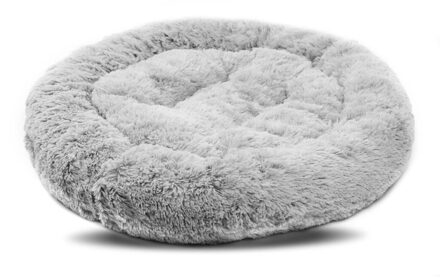 Winter Warm Hond Kat Slaapzak Kalmerende Slapen Korte Pluche Zachte Huisdier Bed Ademend Eenvoudige Hond Bedden Multicolor Matten grijs