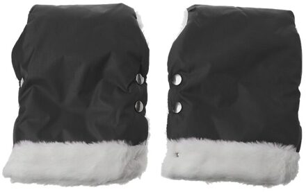Winter Warm Kinderwagen Handschoenen Waterdichte Kinderwagen Wandelwagen Mitten Kinderwagen Hand Muff 54DA zwart
