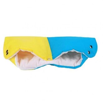 Winter Warm Kinderwagen Winkelwagen Kinderwagen Mitten Hand Cover Kinderwagen Kinderwagen Handschoen geel blauw