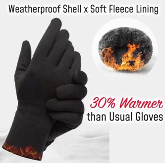Winter Warm Ski Heren Handschoenen Vrouwen Fietsen Touchscreen Splash-Proof Winddicht Mode Zwarte Handschoenen Dames Antislip 2