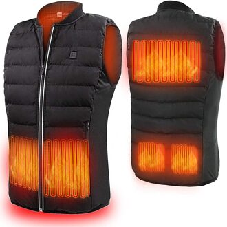 Winter Warm Usb Opladen Elektrische Verwarming Vest Infrarood Elektrische Verwarming Vest Vrouwen Outdoor Flexibele Thermische Winter Warme Jas L met accu