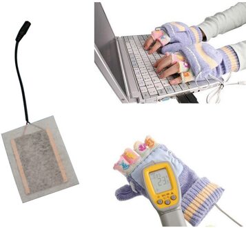 Winter Warme Handschoenen Elektrische Carbon Fiber Verwarming Warm Pad Usb Verwarming Film Voor Outdoor Reizen Ski Warme Handschoenen Verwarming Pad