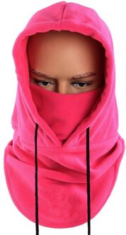 Winter Warme Muts Mannen Vrouwen Fiets Nek Hoeden Thermische Fietsen Cap Hoed Winter Motorfiets Bivakmuts Snowboard Bivakmuts Gezichtsmasker Roze