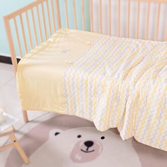 Winter Warme Zachte Katoenen Baby Dekbed Deken Cartoon Gestreepte Kinderen Quilt 110x140cm 60g Silk Floss quilt