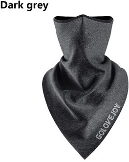 Winter Winddicht Fietsen Sjaal Outdoor Running Bike Gezichtsmasker Hoofdbanden Fiets Bandana Sport Hoofddeksels Halswarmer Gezicht Sjaal donker grijs