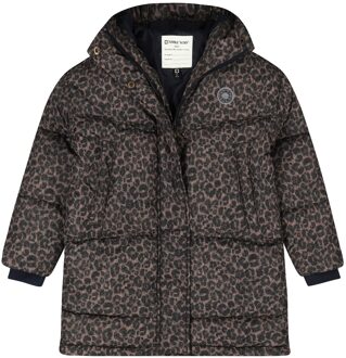 winter winterjas meisjes - bruin - Caribou - maat 158/164