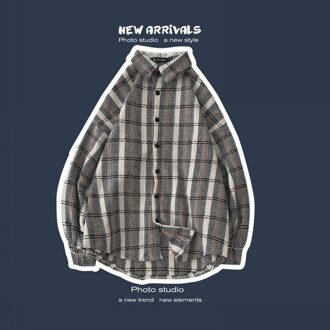 Winter Wollen Shirt mannen Mode Retro Toevallige Wollen Jas Jas Man Streetwear Losse Lange mouwen Mannelijke Kleding m-XL wit / XL