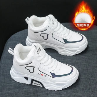 Winter Women Sneakers 2020 New Love Woman Plush Velvet Warm Casual Shoes Female Platform Sport Shoes Zapatillas Mujer