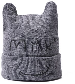 Winter Zachte Baby Hoed Elastische Leuke Oren Jongen Kinderen Katoen Gebreide Cartoon Beer Meisje Mutsen Hoeden Warm Kinderen Effen Kleur mutsen