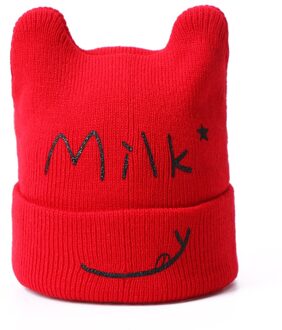 Winter Zachte Baby Hoed Elastische Leuke Oren Jongen Kinderen Katoen Gebreide Cartoon Beer Meisje Mutsen Hoeden Warm Kinderen Effen Kleur mutsen