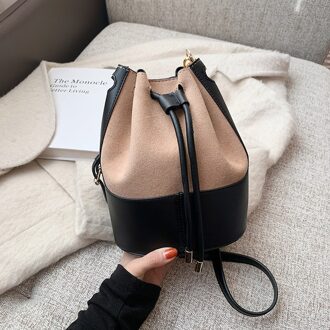 Winter Zak Vrouwen Mode-koreaanse Mode Een Schouder Messenger Bag Mode Emmer Zak khaki