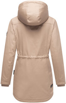 Winterfunke dames winterjas met teddyvoering Beige