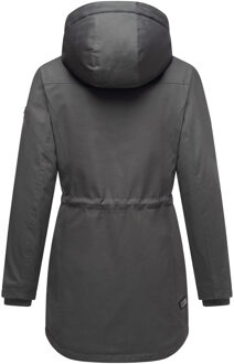 Winterfunke dames winterjas met teddyvoering Zwart