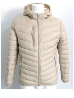 Winterjas pufferjas voorzakken ecru Beige - S