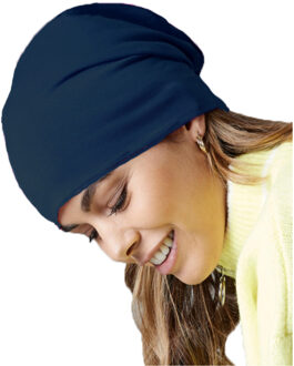 Wintermuts Beanie Hemsedal - donkerblauw - katoen One size