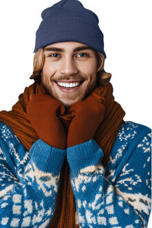 Wintermuts Beanie Yukon - denim blauw - heren/dames - sterk/zacht/licht gebreid 100% Acryl - One size