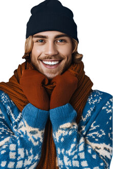 Wintermuts Beanie Yukon - donkerblauw - zacht en licht gebreid - One size