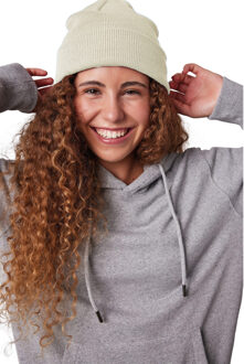Wintermuts Beanie Yukon - gebroken wit - zacht en licht gebreid - One size
