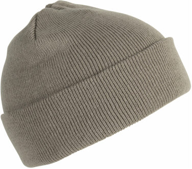 Wintermuts Beanie Yukon - grijs - heren/dames - sterk/zacht/licht gebreid 100% Acryl One size