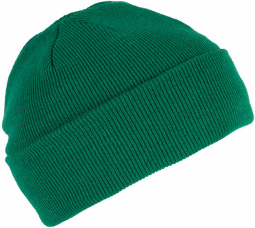 Wintermuts Beanie Yukon - groen - heren/dames - sterk/zacht/licht gebreid 100% Acryl One size