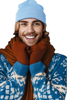 Wintermuts Beanie Yukon - lichtblauw - zacht en licht gebreid - One size