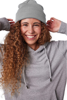 Wintermuts Beanie Yukon - lichtgrijs - heren/dames - sterk/zacht/licht gebreid 100% Acryl - One size