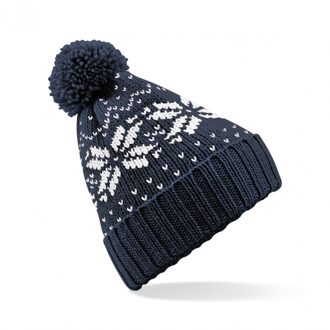 Wintermuts Snowstar - navy blauw - gesponnen acryl - volwassenen - One size