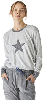 Winterpyjama lange mouw fluweel JJBEP1700 vrouwen Grijs