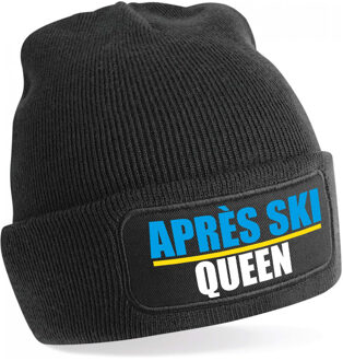 wintersport muts - Apres Ski queen - zwart - one size - unisex One size