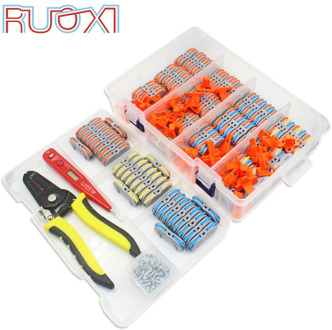 Wire connector junction box quick terminal is suitable for soft and hard cable: 0.08-4 mm 32A boxed fixed wire stripper