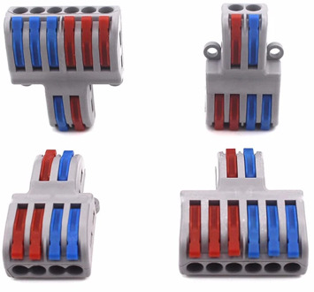 Wire Connector Mini Fast Universal Wiring Electrical Cable Conector LED Lamp Push In Terminal Block PCT-222 SPL-62 SPL-42 Splic