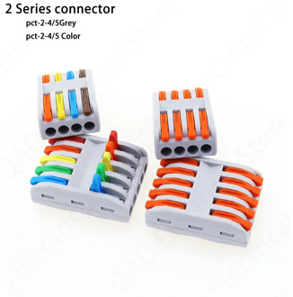 Wire wiring Connectors 4 pin 5 pin Terminal Block Conductor SPL-4/5 Push-In Led Light universal Compact Cable Splitter Connector