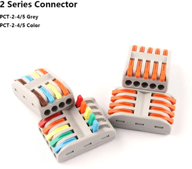 Wire wiring Connectors 4 pin 5 pin Terminal Block Conductor SPL-4/5 Push-In Led Light universal Compact Cable Splitter Connector