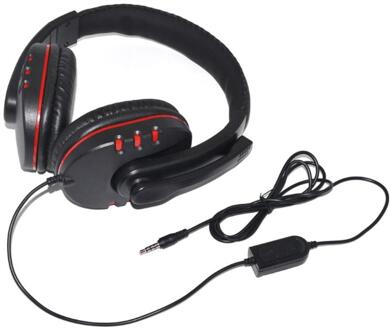 Wired Gaming Hoofdtelefoon Gamer Headset Spel Koptelefoon Met Microfoon Voor PS4 Play Station 4 X Box Een Pc Bass Stereo pc Headset rood